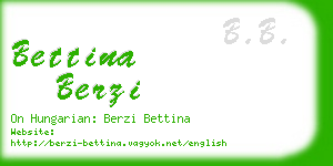 bettina berzi business card